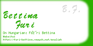 bettina furi business card